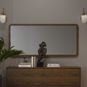 Зеркало, отделка шпон дуба W, 160×2.5×75 см